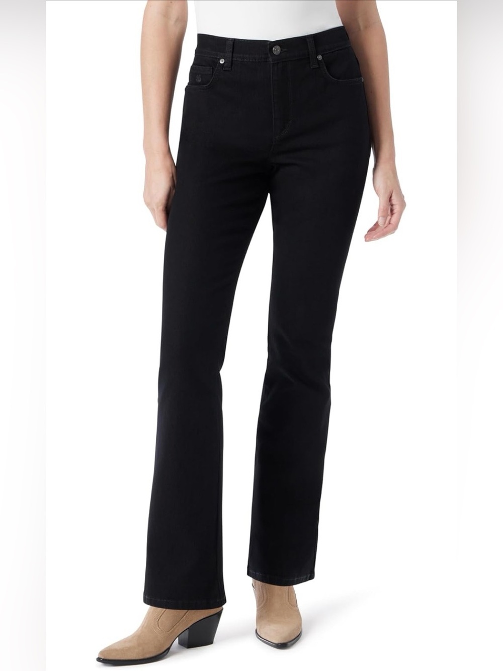 Gloria Vanderbilt Black Boot Cut Jeans for Women Size 14